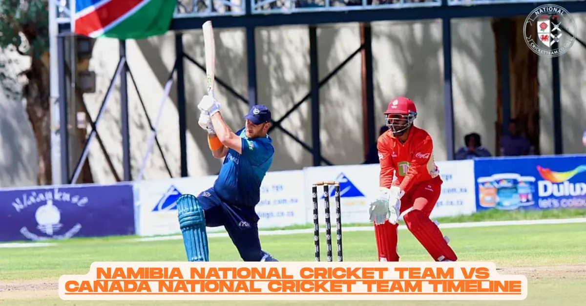 Namibia National Cricket Team vs Canada National Cricket Team Timeline