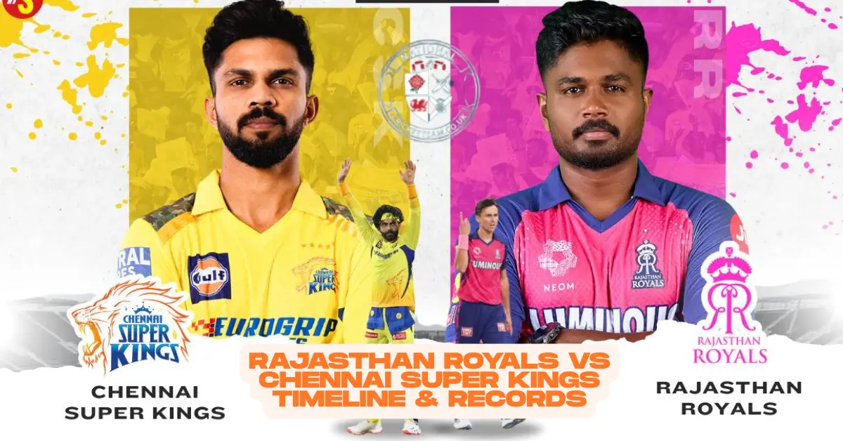Rajasthan Royals vs Chennai Super Kings Timeline & Records