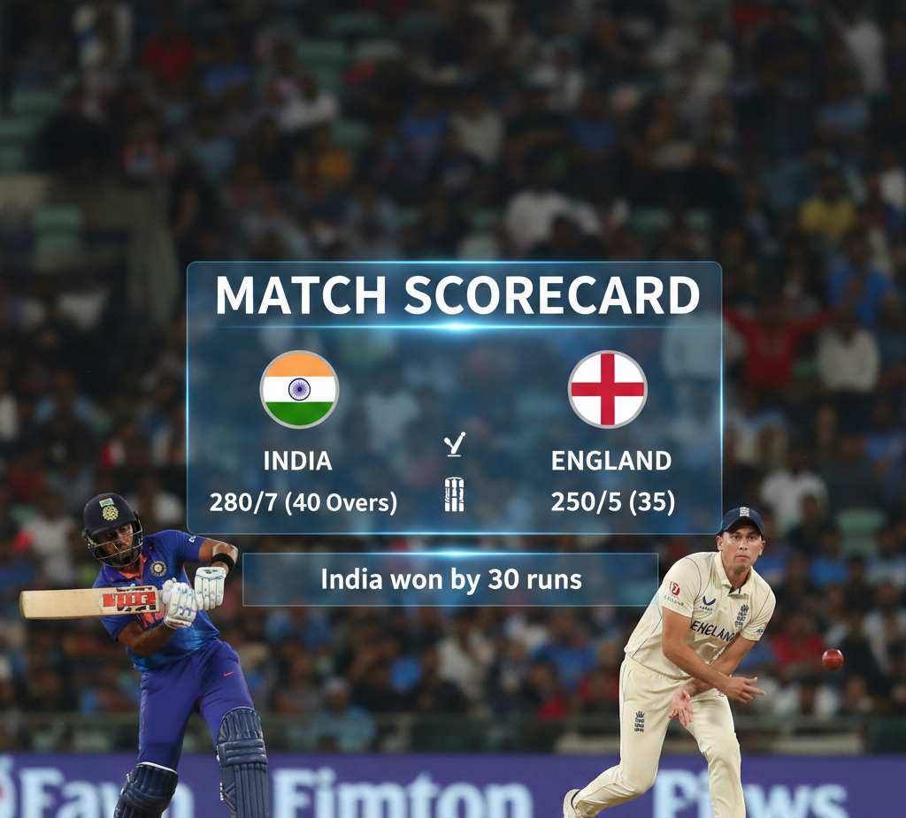 India National Cricket Team vs England Cricket Team Match Scorecard: A Complete Review