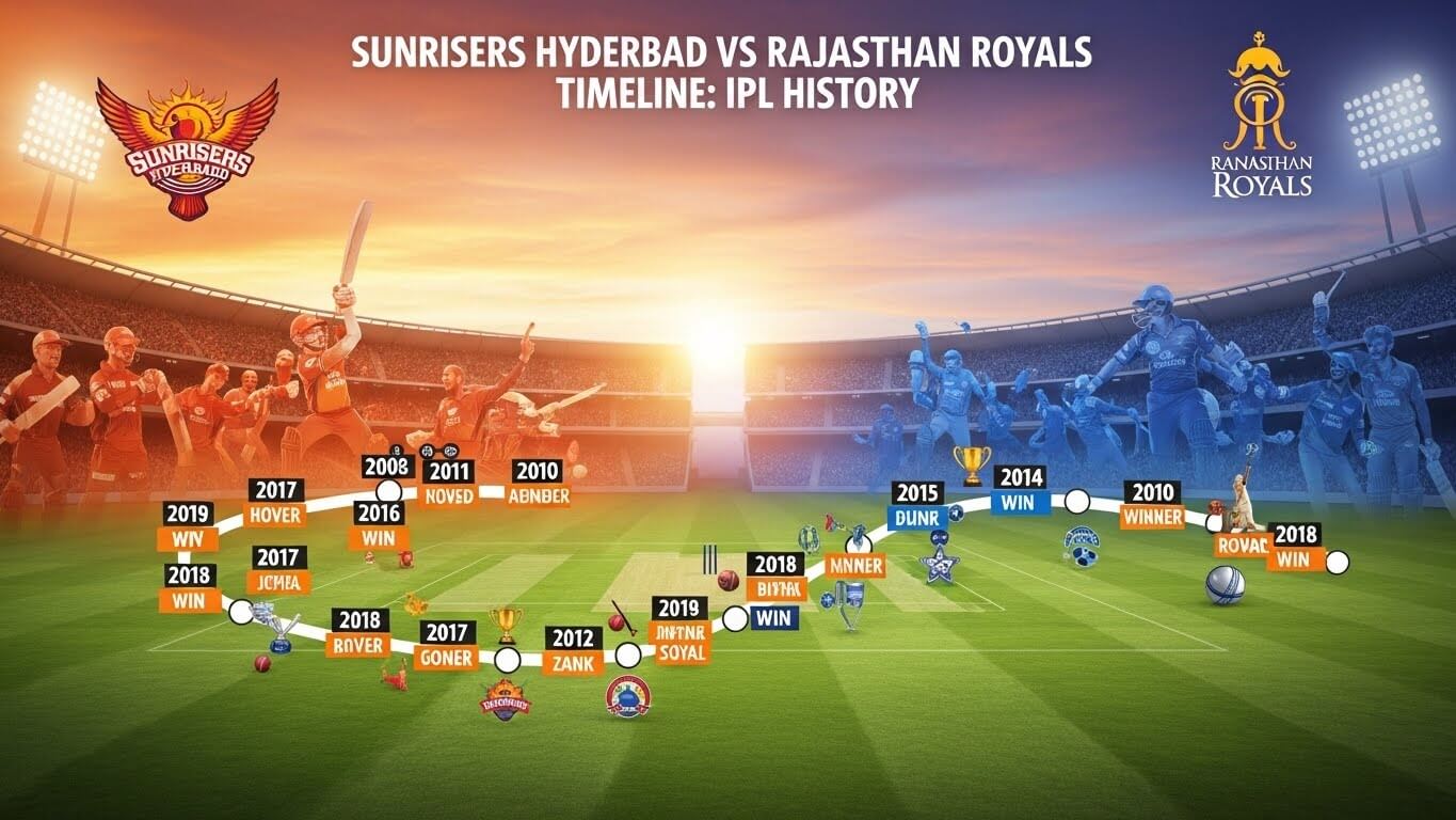 Sunrisers Hyderabad vs Rajasthan Royals Timeline: IPL History