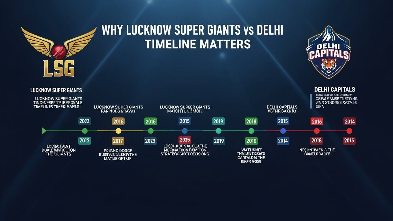 Why Lucknow Super Giants vs Delhi Capitals Timeline Matters